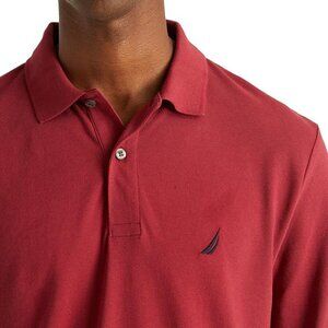 Nautica Mens Long-Sleeve Classic Fit Long Sleeve Deck Polo L